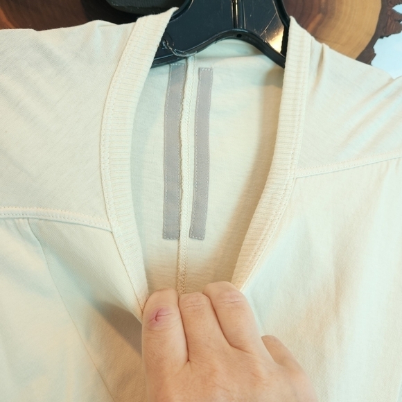 𝅺RICK Owens Drkshdw Swirl tshirt in Natural color size S BNWT - Picture 9 of 15